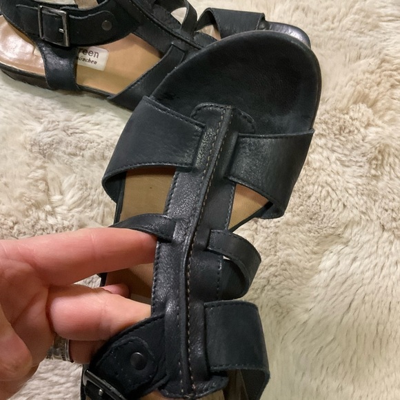 Paul Green Black Leather Strappy Ankle Buckle Gladiator Sandal Womens Size 8 - Picture 14 of 15